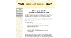 Desktop Screenshot of exploring-amish-country.com